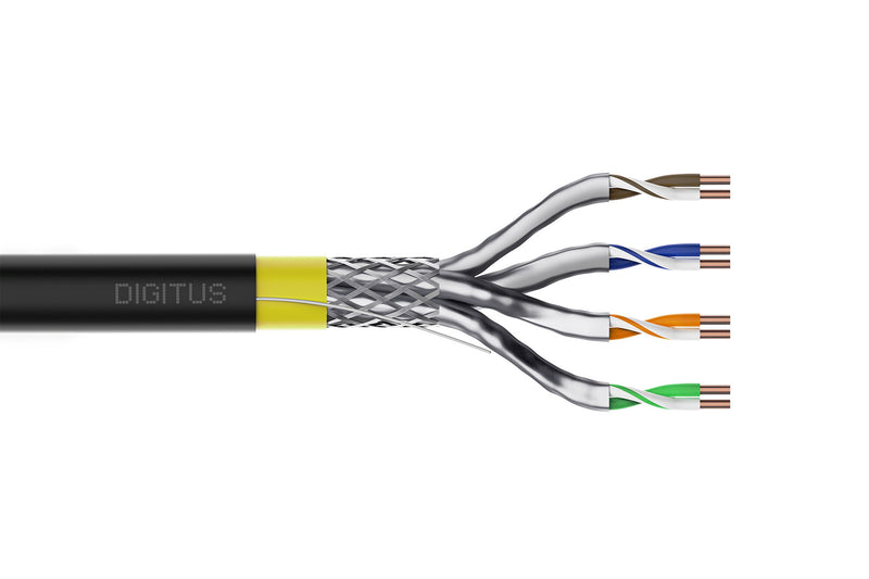 Digitus DK-1743-A-VH-1-OD netværkskabel Sort 1000 m Cat7a S/FTP (S-STP)