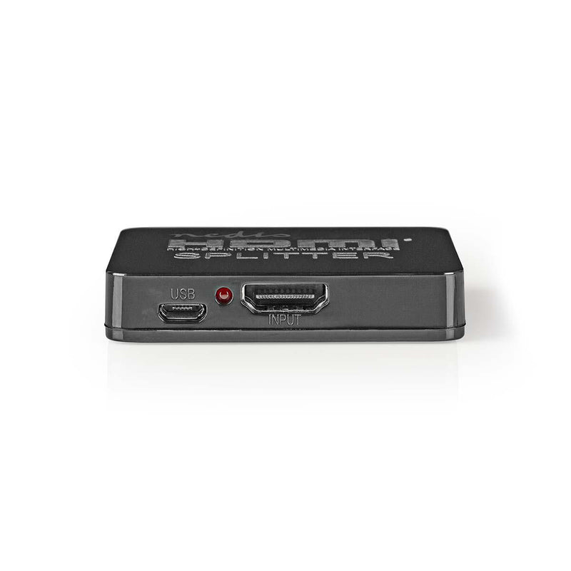 Nedis VSPL34002BK video-splitter HDMI 2x HDMI