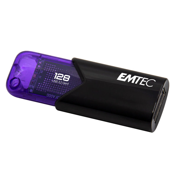 Emtec Click Easy USB-nøgle 128 GB USB Type-A 3.2 Gen 1 (3.1 Gen 1) Sort, Violet