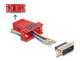 DeLOCK 67084 kabel kønsskifter D-Sub 15 Rød