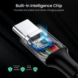 Ugreen 70429 USB-kabel 1 m USB C 0,48 Gbit/sek. 100 W Sort