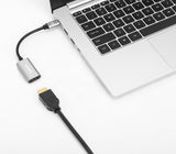 Manhattan 153973 videokabel adapter 0,11 m USB Type-C HDMI Grå
