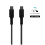 FIXED FIXDLS-CC12-BK USB-kabel USB 2.0 1,2 m USB C 4,8 Gbit/sek. Sort