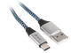 Tracer TRAKBK46266 USB-kabel USB 2.0 1 m USB C USB A Sort, Blå, Sølv