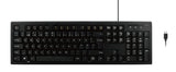 Deltaco TB-626-C tastatur Universel USB QWERTY Nordisk Sort