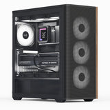 Aerocool D501A Midi Tower Sort, Træ