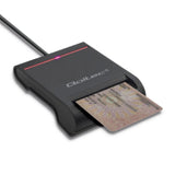 Qoltec 50642 magnetisk kortlæser USB Sort