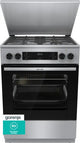 Gorenje G600 GKS6C71XF komfur og ovn Fritstående komfur Elektrisk Gaskomfur Rustfrit stål