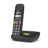Gigaset E290A Analog/DECT-telefon Nummervisning Sort