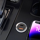 DUDAO R3MAX USB+ USB-C 48W Car Charger Universel Grå Cigartænder Hurtig opladning Automatisk