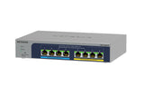 NETGEAR MS108EUP Administreret L2/L3 2.5G Ethernet (100/1000/2500) Strøm over Ethernet (PoE) Grå