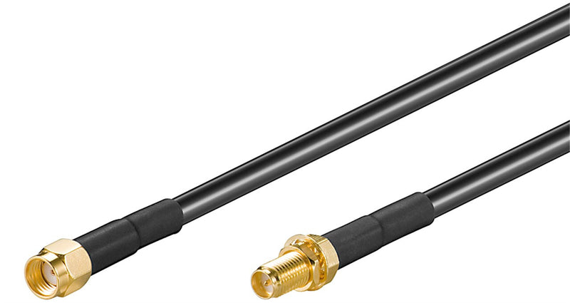 Goobay 51678 koaxial kabel LMR195 5 m RP-SMA Sort