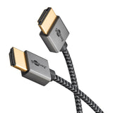 Goobay 75752 HDMI-kabel 1 m HDMI Type A (Standard) Grå