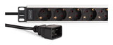 Digitus DN-95440 strømforsyningsenhed (PDU) 9 AC stikkontakt(er) 1U Sort, Sølv