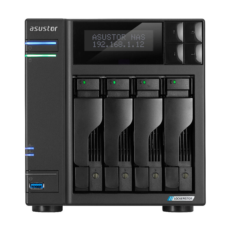 Asustor LOCKERSTOR 4 Gen2+ NAS Desktop Intel® Celeron® N5105 4 GB DDR4 ADM Sort