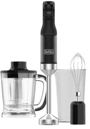 Black & Decker BXHBA1501E Nedsænkning blender 1500 W Sort, Transparent