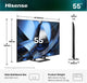 Hisense 55U7SE 139,7 cm (55") 4K Ultra HD Smart TV Wi-Fi Sort