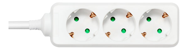 Deltaco Outlet 3xCEE 7/3 1xCEE 7/7 1.5m white
