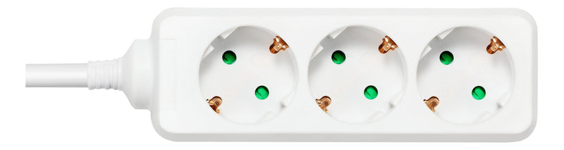 Deltaco Outlet 3xCEE 7/3 1xCEE 7/7 1.5m white
