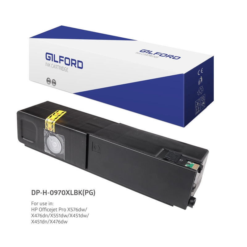 Gilford DP-H-0970XLBK(PG) blækpatron 1 stk Kompatibel Højt (XL) udbytte Sort