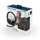 Gembird MHS-03-BKRD hovedtelefoner/headset Ledningsført Spil Sort, Rød