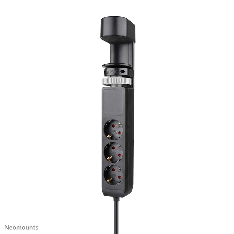 Neomounts DS22-840BL6 stikdåse 1,4 m 3 AC stikkontakt(er) Indendørs Sort