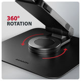 Axagon STND-LRB Laptop-Ständer, 360° drehbar, Doppelgelenk, verlängerbar Stander til laptop og tablet Sort 43,9 cm (17.3")