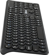 Voxicon Slim Classic 282WL tastatur RF trådløst QWERTY Nordisk Sort