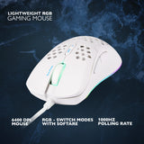 Deltaco Gaming GAM-108-W mus Spil Højre hånd USB Type-A Optisk 6400 dpi