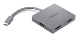 Lenovo GX91R64790 dockingstation Ledningsført USB 3.2 Gen 1 (3.1 Gen 1) Type-C Grå