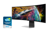Samsung G95SC computerskærm 124,5 cm (49") 5120 x 1440 pixel Dual QHD OLED Sølv