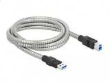 DeLOCK 86779 USB-kabel USB 3.2 Gen 1 (3.1 Gen 1) 2 m USB A USB B 5 Gbit/sek. Sølv