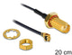 DeLOCK 88747 koaxial kabel 0,2 m Sort
