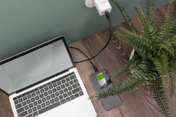 Digitus AK-300148-030-S USB-kabel USB 2.0 3 m USB A USB C 0,48 Gbit/sek. Sort