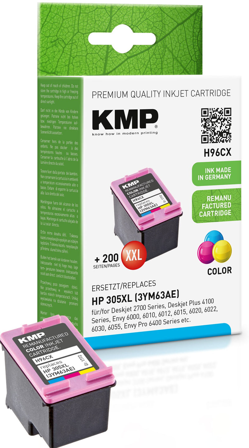 KMP SINGLEPACK H96CX blækpatron 1 stk Kompatibel Højt (XL) udbytte Blå, Magenta, Gul