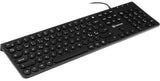 Voxicon DK-282W-B tastatur Kontor USB QWERTY Nordisk Sort