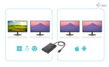 i-tec C31DUAL4K60DP USB grafisk adapter 7680 x 4320 pixel Sort