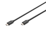 Digitus AK-300139-010-S USB-kabel USB 3.2 Gen 2 (3.1 Gen 2) 1 m USB C 10 Gbit/sek. Sort