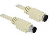 DeLOCK 85805 PS/2-kabel 1,8 m 6-p Mini-DIN Beige
