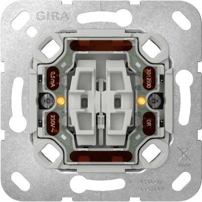 GIRA 311500 elektrisk afbryder Kipafbryder Krom, Grå