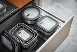 GEFU 12776 enhed til madopbevaring Rektangulær Container 2,6 L Sort, Rustfrit stål 1 stk