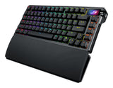 ASUS ROG Azoth Extreme tastatur Spil USB + RF Wireless + Bluetooth QWERTZ Fransk Sort