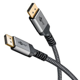 Goobay 65265 DisplayPort kabel 2 m Sort, Sølv