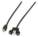 EFB Elektronik K5293SW.1,8V2 USB-kabel USB 2.0 1,8 m USB B 0,48 Gbit/sek. Sort