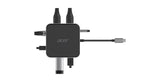 Acer 7-in-1 USB 4 Dongle Ledningsført USB4 Sort, Sølv