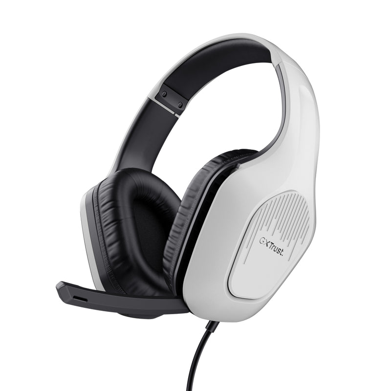 Trust GXT 415W Zirox Headset Ledningsført Spil Hvid