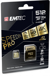 Emtec ECMSDM512GXC10SP hukommelseskort 512 GB MicroSDXC UHS-I Klasse 10
