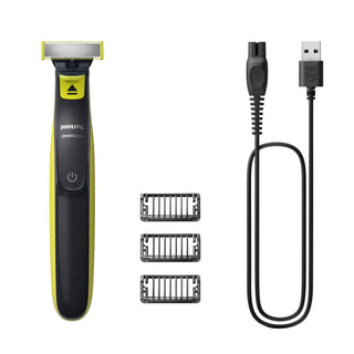 Philips Norelco OneBlade QP2724/10 barbermaskine til ham Folie shaver Trimmer Grå, Lime