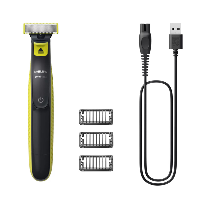 Philips Norelco OneBlade QP2724/10 barbermaskine til ham Folie shaver Trimmer Grå, Lime