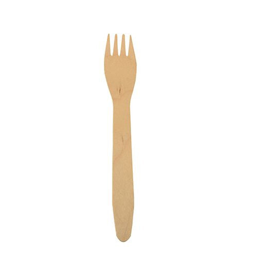 Papstar 86940 engangsgaffel Træ 500 stk